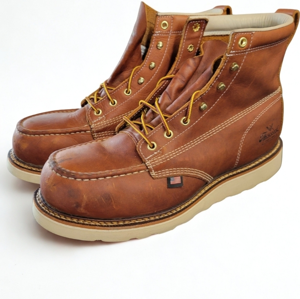 American Heritage – 6″ Tobacco Safety Toe – Moc Toe MAXWear Wedge™ 11.5 D